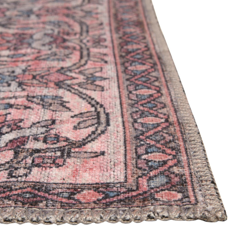 Tapis oriental beige / rose Guyer, Rectangle 9 pi 2 po x 12 pi