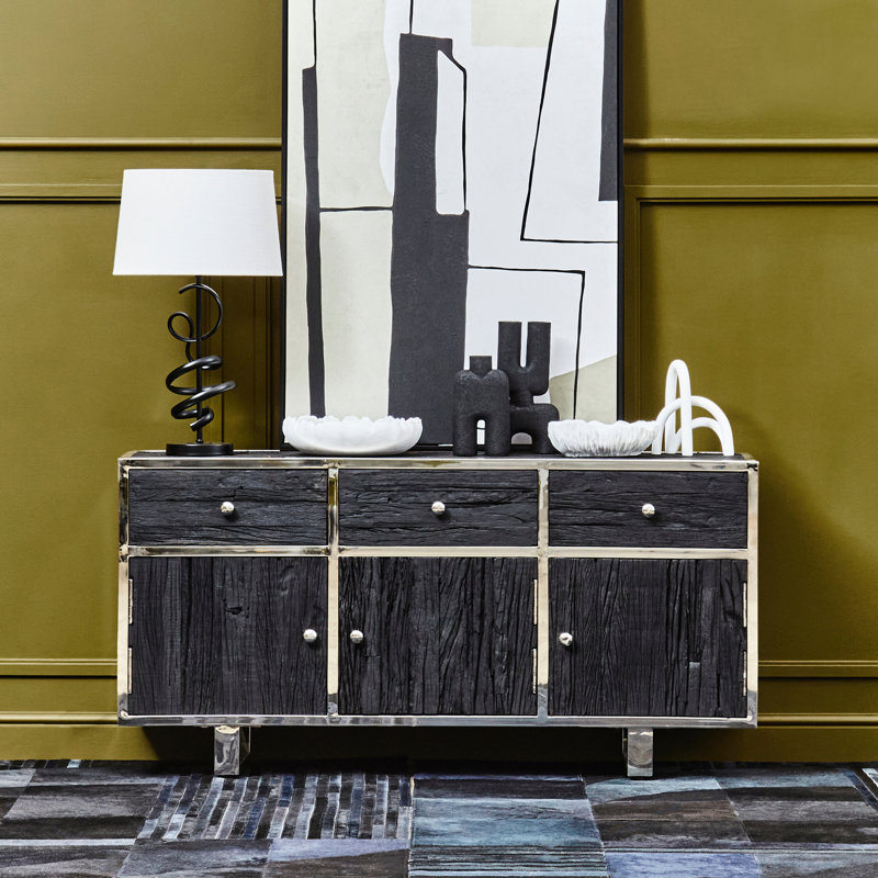 150cm Sideboard, Black