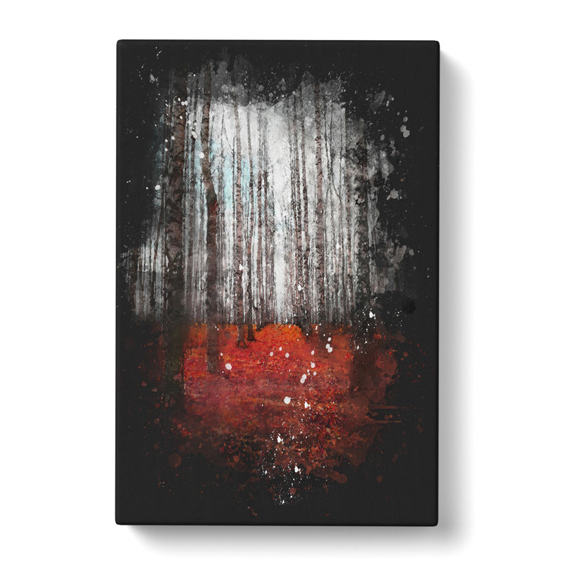 Rows Of Trees - Wrapped Canvas Painting, 60cm H x 40cm W x 3cm D