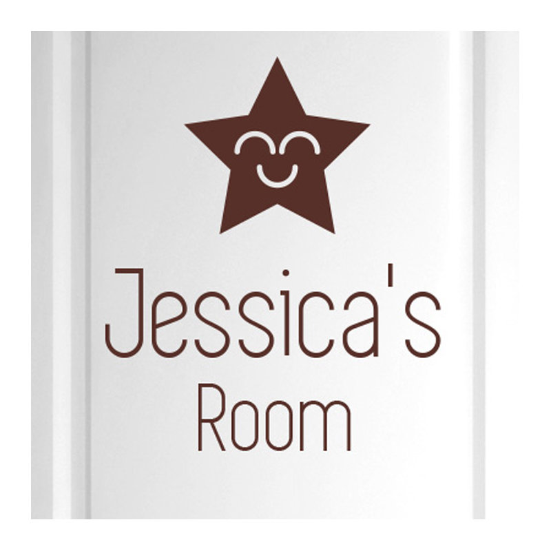 Astrology & Stars Wall Decal, Brown