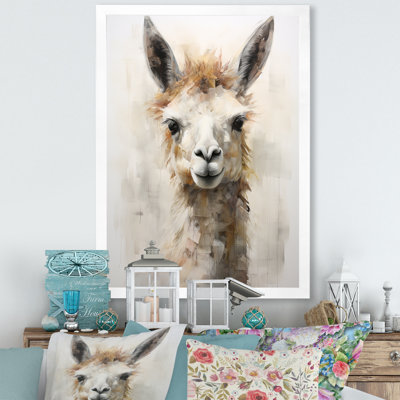 " Furry Llama Portrait I "