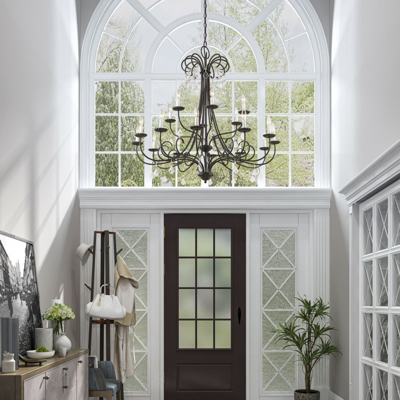 Anistynn 18 - Light Dimmable Chandelier, English Bronze