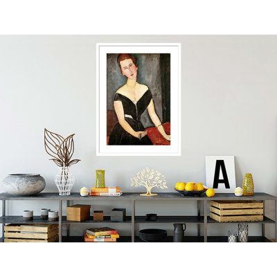«Mademoiselle Van Muyden» par Amedeo Modigliani - Estampe numérique encadrée