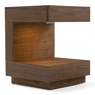 Stearns - Contemporary Walnut Tall Nightstand