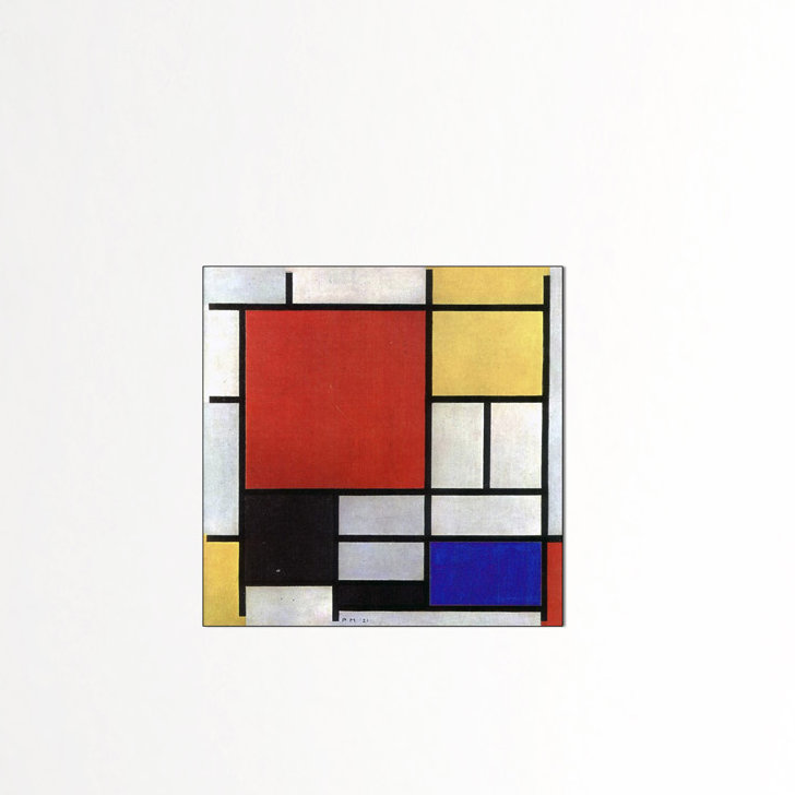 Piet Mondrian - Wrapped Canvas Print, 50cm H x 50cm W x 1.8cm D