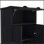 Armoire Falkland avec 1 tiroir et 1 tiroir à charnière avec poignées - noir-461720422