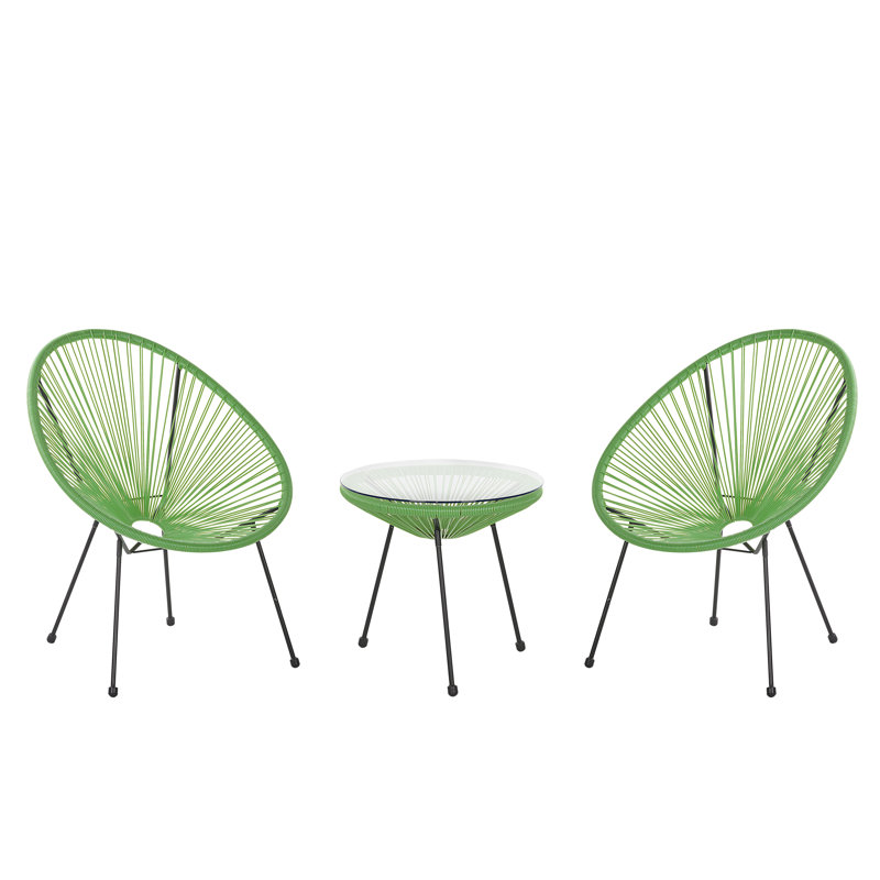 Broseley 2 Seater Bistro Set, Green