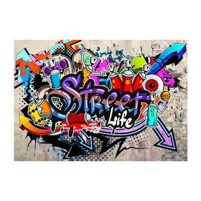 Street Game Semi-Gloss Paste the Wall Mural