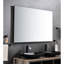 Miroir à DEL mural 60 po x 36 po pour meuble-lavabo, avec dossier, brouillard, mémoire, grand éclairage de meuble-lavabo réglable à intensité variable de 60 po x 36 po, monté, grand, réglable, incassable, à intensité variable,