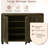 Rustic Farmhouse Entryway Cabinet: 3-Door Shoe Storage with 6 Adjustable Shelves | Ventilated Credenza for Boots, Sneakers & Home Decor | Multipurpose Hallway, Living Room Furniture with Anti-Tip Safety
