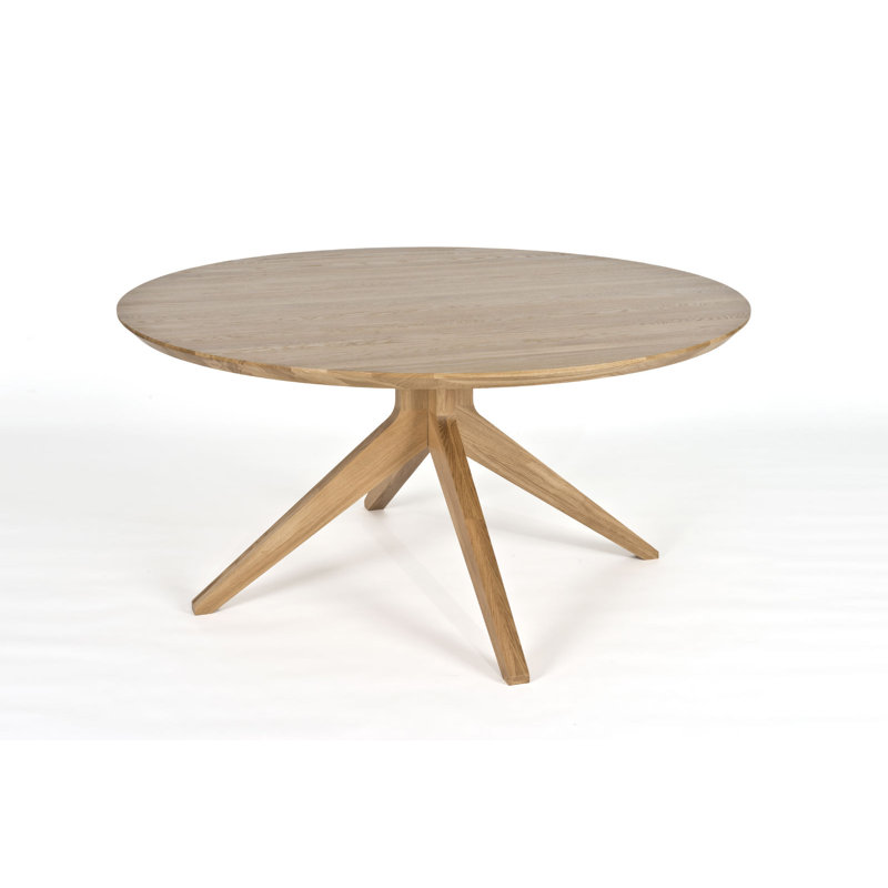 Cross Round Solid Oak Dining Table