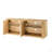 Sideboard Storage Cabinet TV Stand With Wave Pattern Buffet Cabinet Wooden Vertical Striped Cabinet For Kitchen/Bedroom/Entryway 64''W X 15''D X 24''H.-1721068767