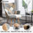 Living Room Accent Chair with High Backrest, Bedroom Plaid Bohemian Upholstered Armchair for Mid Century, Modern Cozy Chairs for Small Spaces, Grey, 2 Pack-201635004-206190745