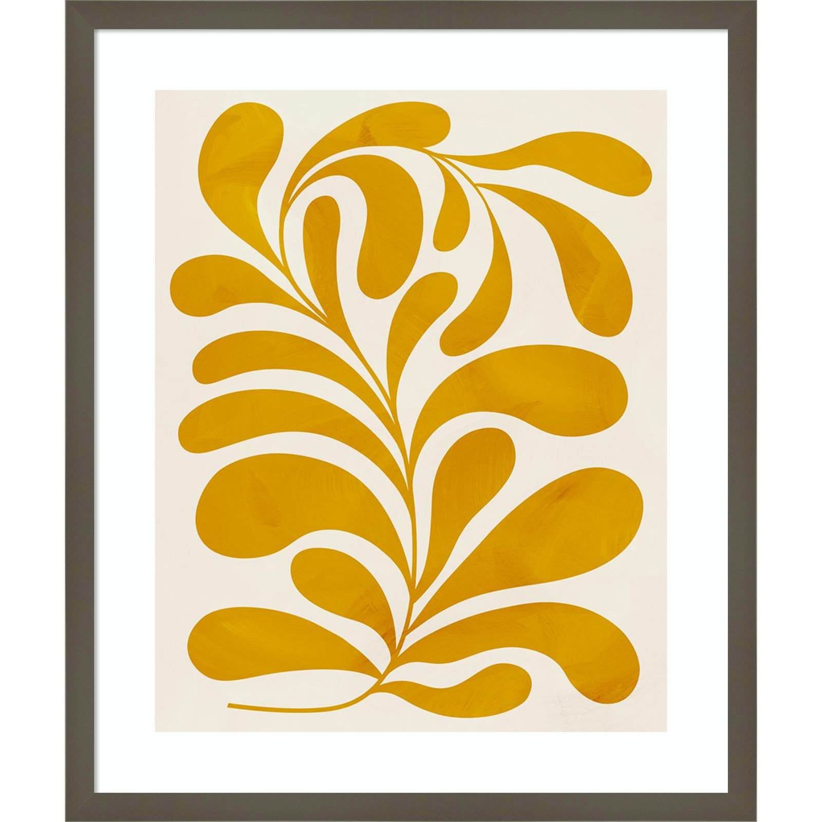 Goldenrod II by Grace Popp, Gray, 25" H x 21" W x 1" D