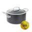 GreenPan Barcelona Black Aluminium Non-Stick 24cm/5.1 Litres Casserole with Lid