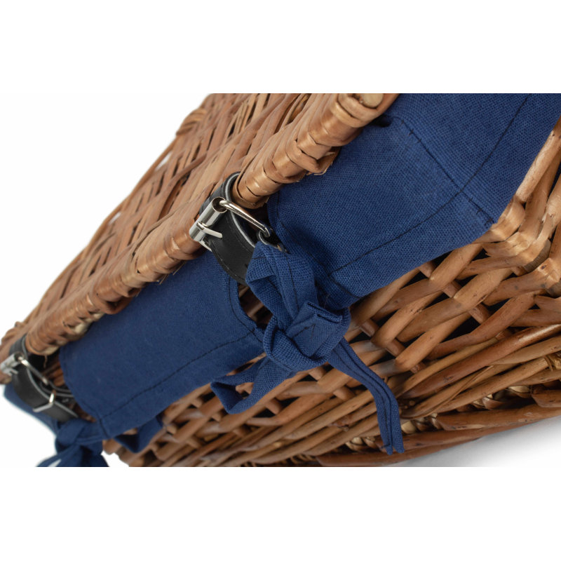 15" Packaging Hamper With Navy Blue Lining
