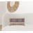 Red Beige Patterned Panel Lumbar Pillow