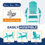 Ensemble de 4 chaises Adirondack pliantes-1050472136
