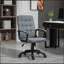 Chaise de bureau en lin Majeris-2110083597