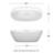 Juno 67'' x 32'' Soaking Acrylic Bathtub-52450735