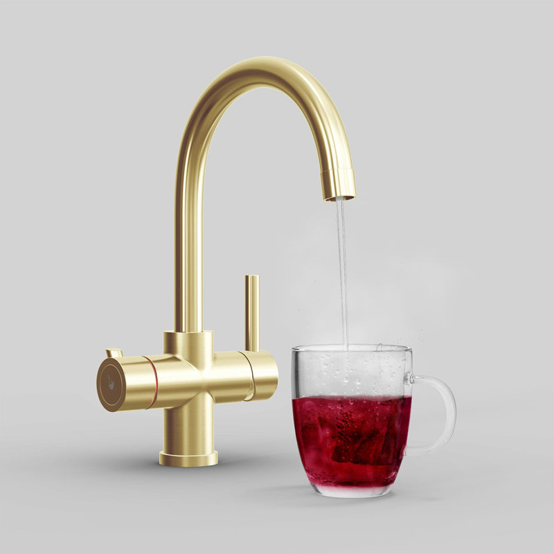 Fohen Touch Kitchen Faucet, Champagne Gold