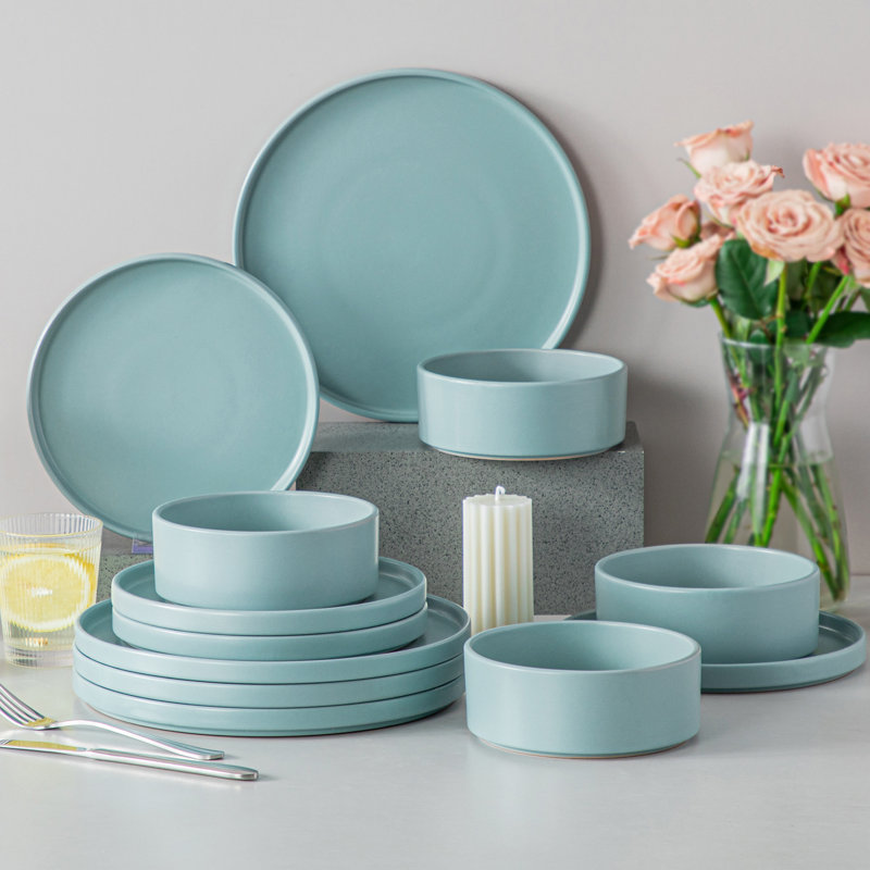 Vancasso  Stoneware Dinnerware - Set of 12, Blue