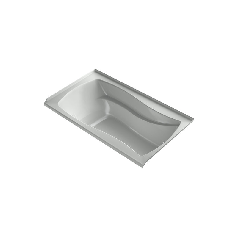 Mariposa 66" x 36" Drop in Air Bathtub, Blanc, Droite