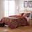 Greenland Home Fashions Jewel Red 3-Piece Queen Size Quilt Set 90x90 + 20x26 (2)-118707415-10608065