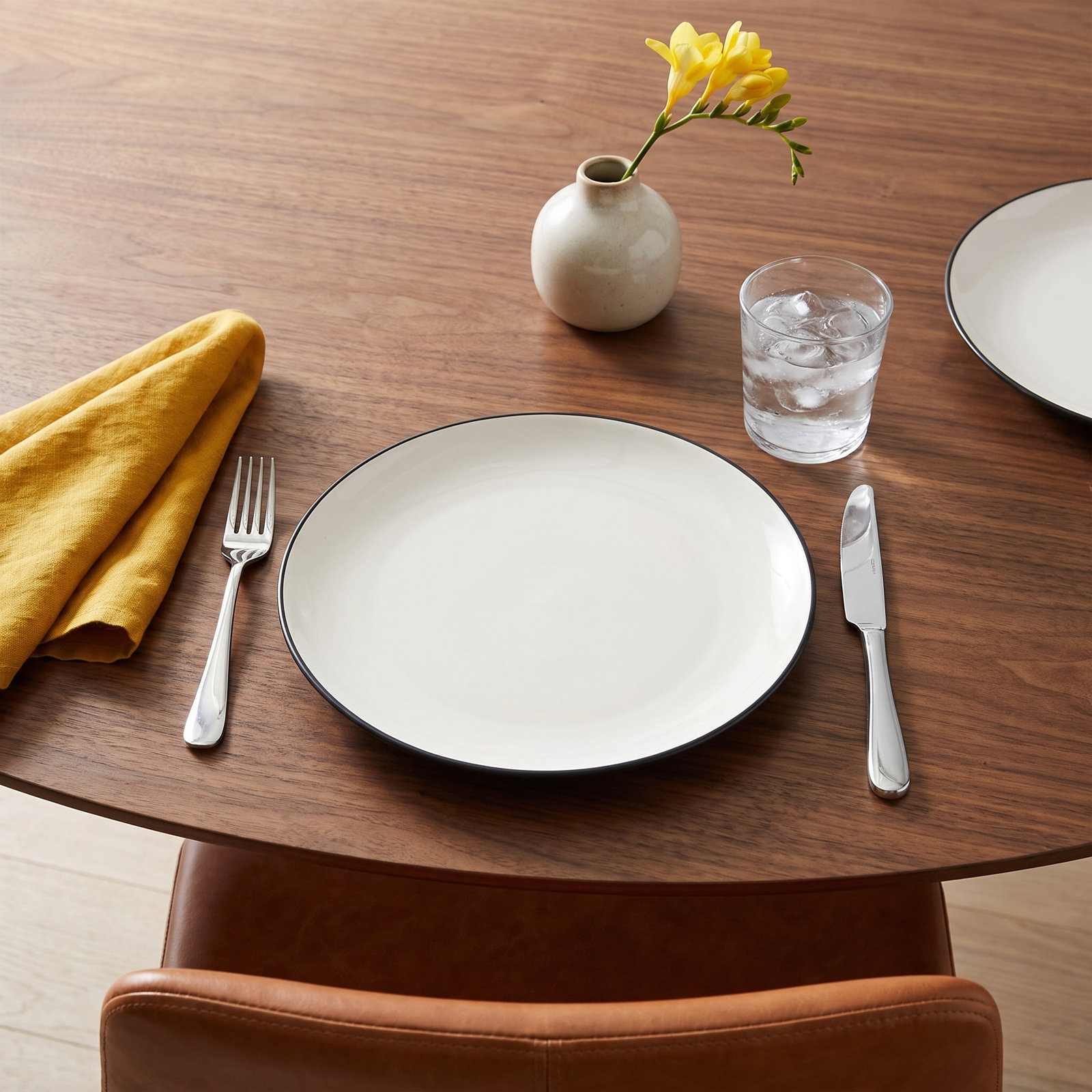 Noritake Colorwave Coupe Salad Plates, 8-1/4", Graphite
