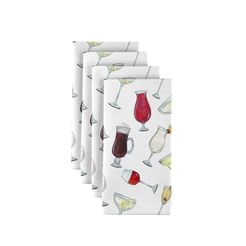Polyester Abstract Square Napkin