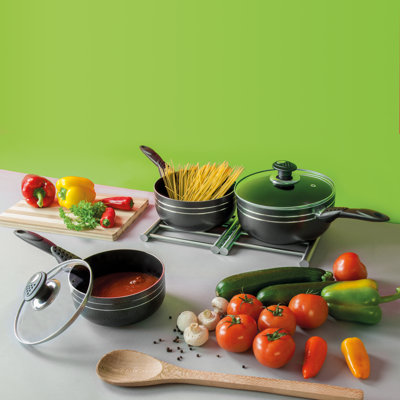 UNA 3L Non-Stick Aluminum Saucepan