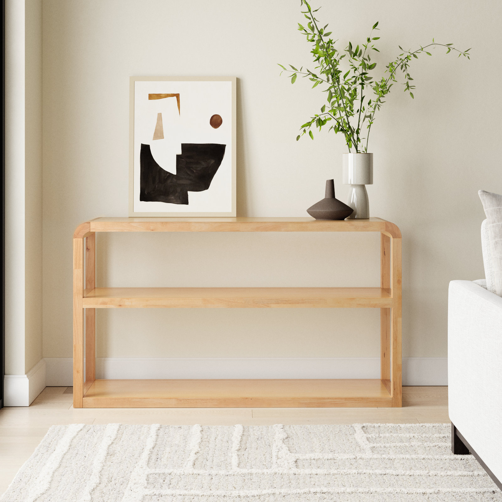 Chauncey 53" Console Table, Natural