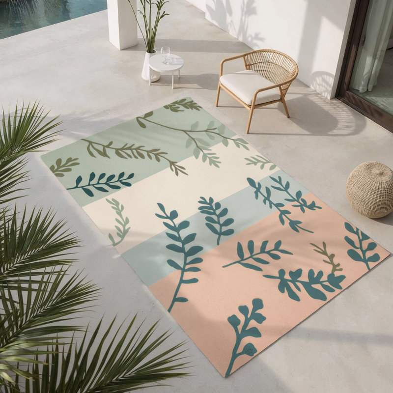 Sunset Orchard Indoor And Outdoor Area Rug, Rectangle 8' x 10'