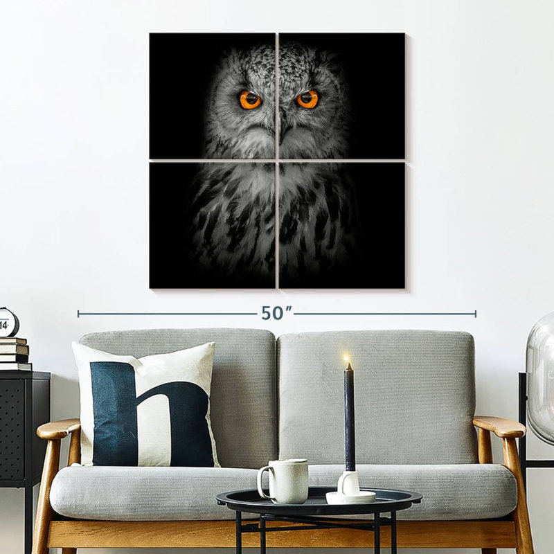 Brampt Intense Eagle Owl, 32" H x 32" W