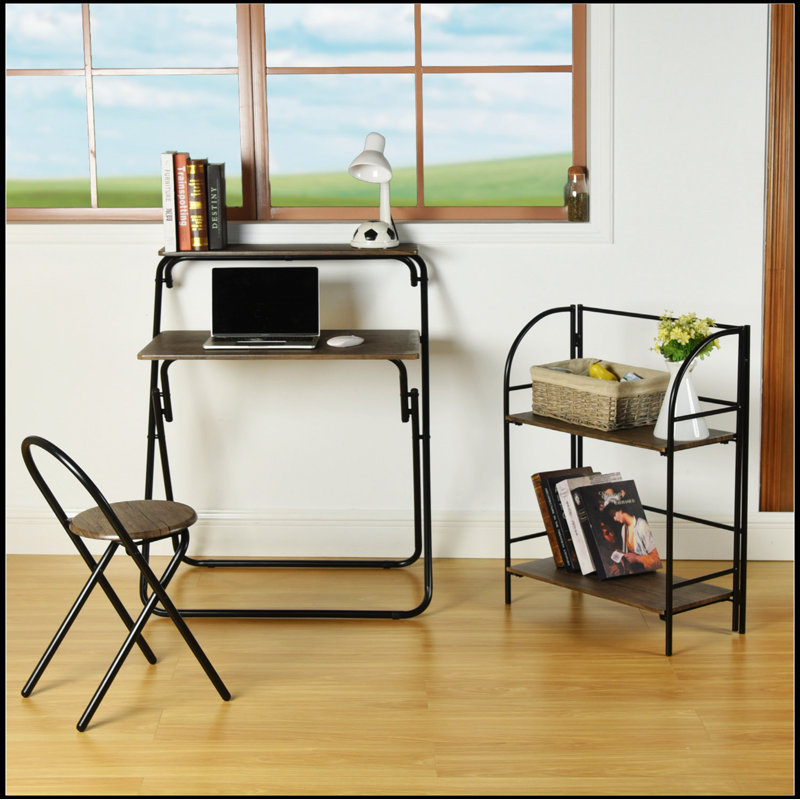 Ensemble de bureau d'écriture pliable pour enfants avec bureau et bureau à domicile