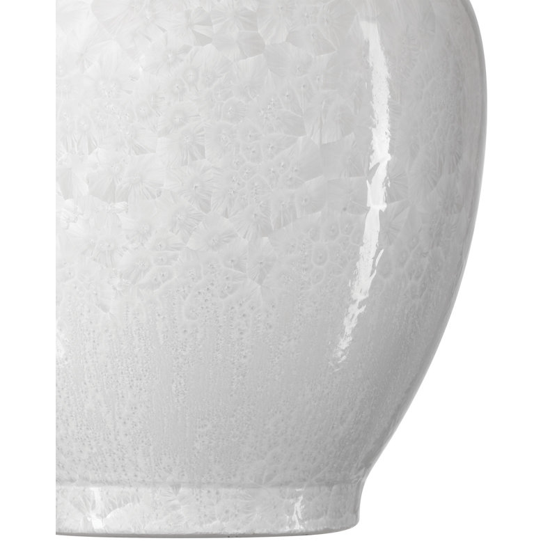 Vase blanc cristallin