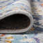 Tapis gris clair / bleu / orange Kirman-916485394