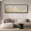 «Mute Green Serene Sky Clouds Neutral Living Extra Large», reproduction d'art sur toile encadrée-107118405-111666031