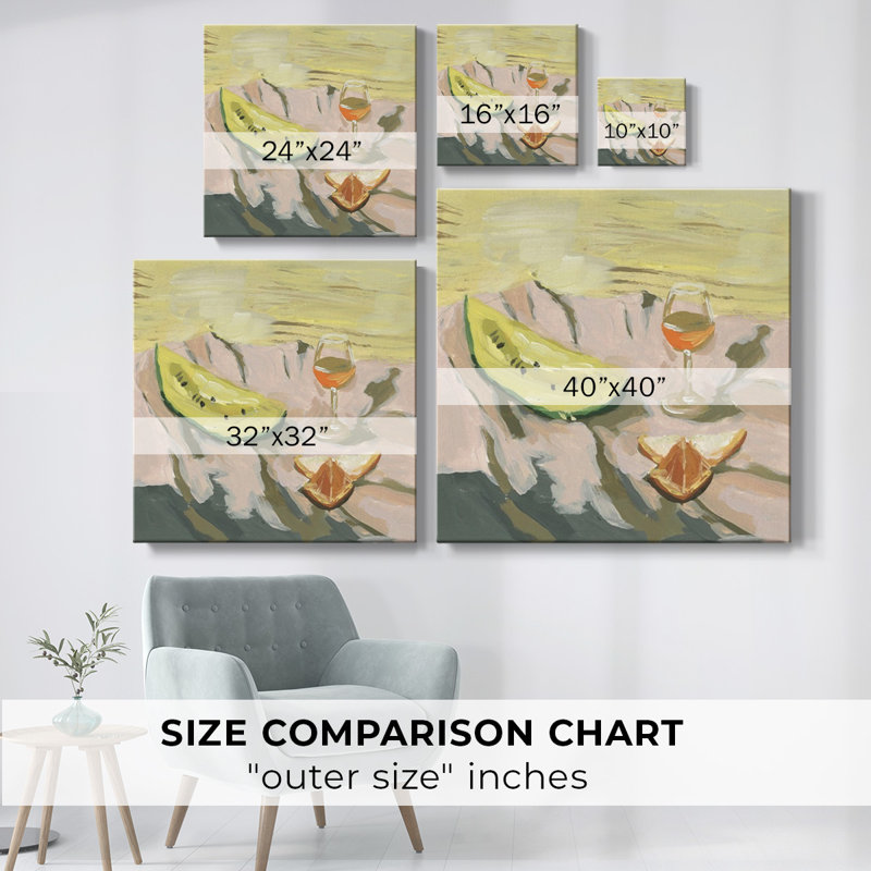 On Canvas Graphic Art, 16" H x 16" W