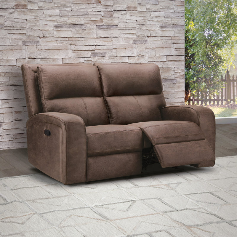 Causeuse inclinable en tissu Brice