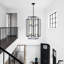Lustre suspendu moderne 18 lumières noir et chrome 18 po-497902441