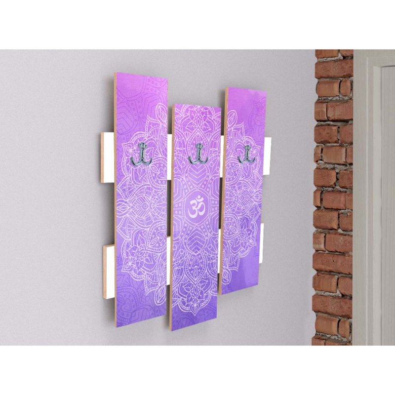 Portemanteaux mural Bigham, Mauve
