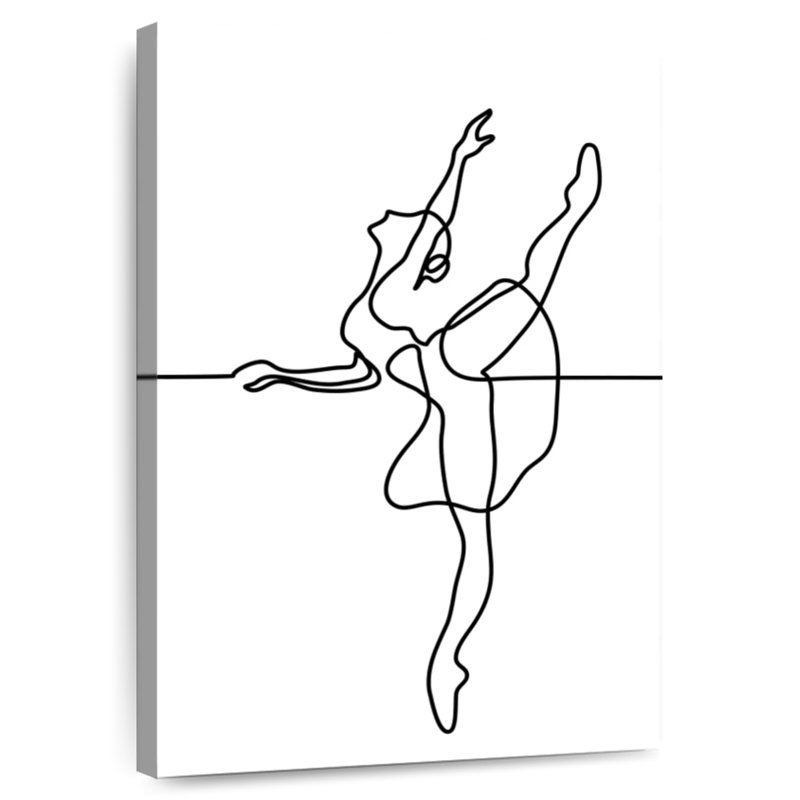 Danseuse de ballerine Enn One Line, H 30 po x l 20 po