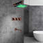 Ensemble de pomme de douche à DEL Sita Platinum qui change de couleur pour une expérience de douche relaxante de qualité supérieure-48171146-48171148