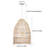 Issa 1 - Light Natural Dome Pendant