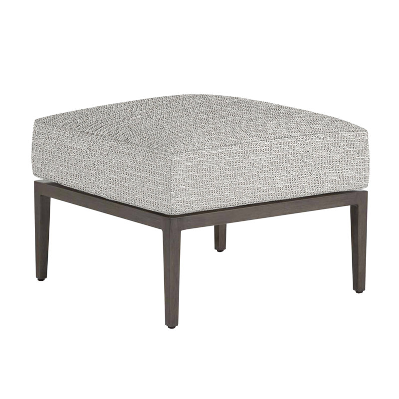 Repose-pieds en aluminium Santa Barbara - Gris ardoise, Pas de soudure, Caramel tweed