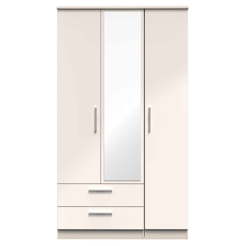 Birriel Manufactured Wood Wardrobe, Gloss/Kashmir