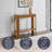 Fluted 36-Inch Solid Wood Console Table with Storage Shelf, Oak-833993442