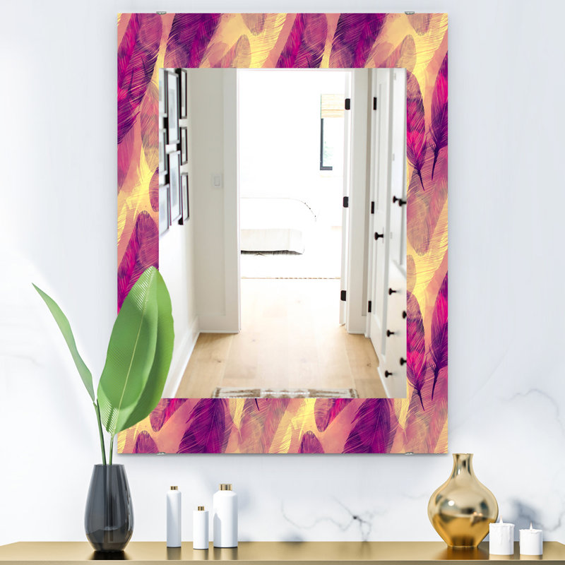 Miroir de salle de bain/meuble-lavabo plumes, H 39,4 po x l 29,5 po