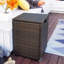 Couvercle de réservoir de propane Hideaway et table d'appoint pour foyer d'extérieur au gaz avec couvercle pliable